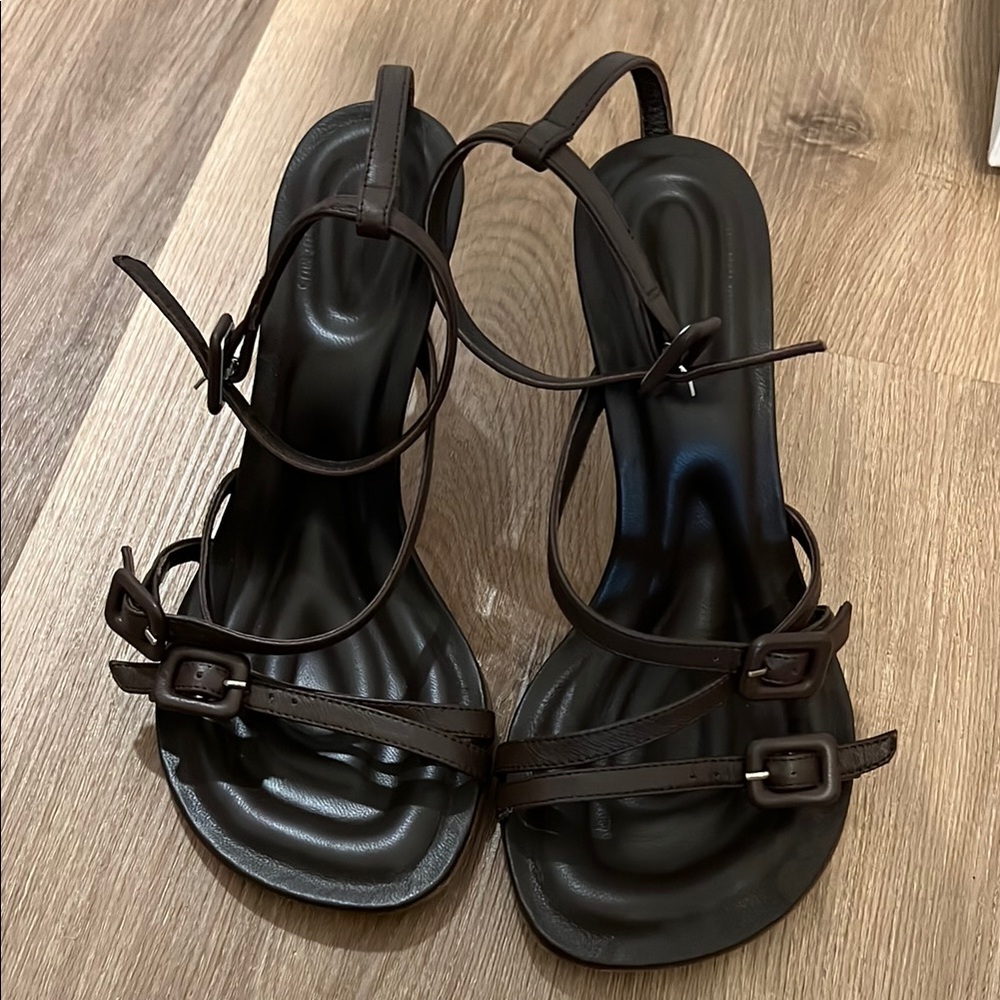 Jacquemus Brown High Heel Sandals